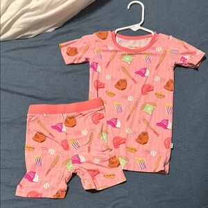 Little Sleepies Pink Sports Pajama Set